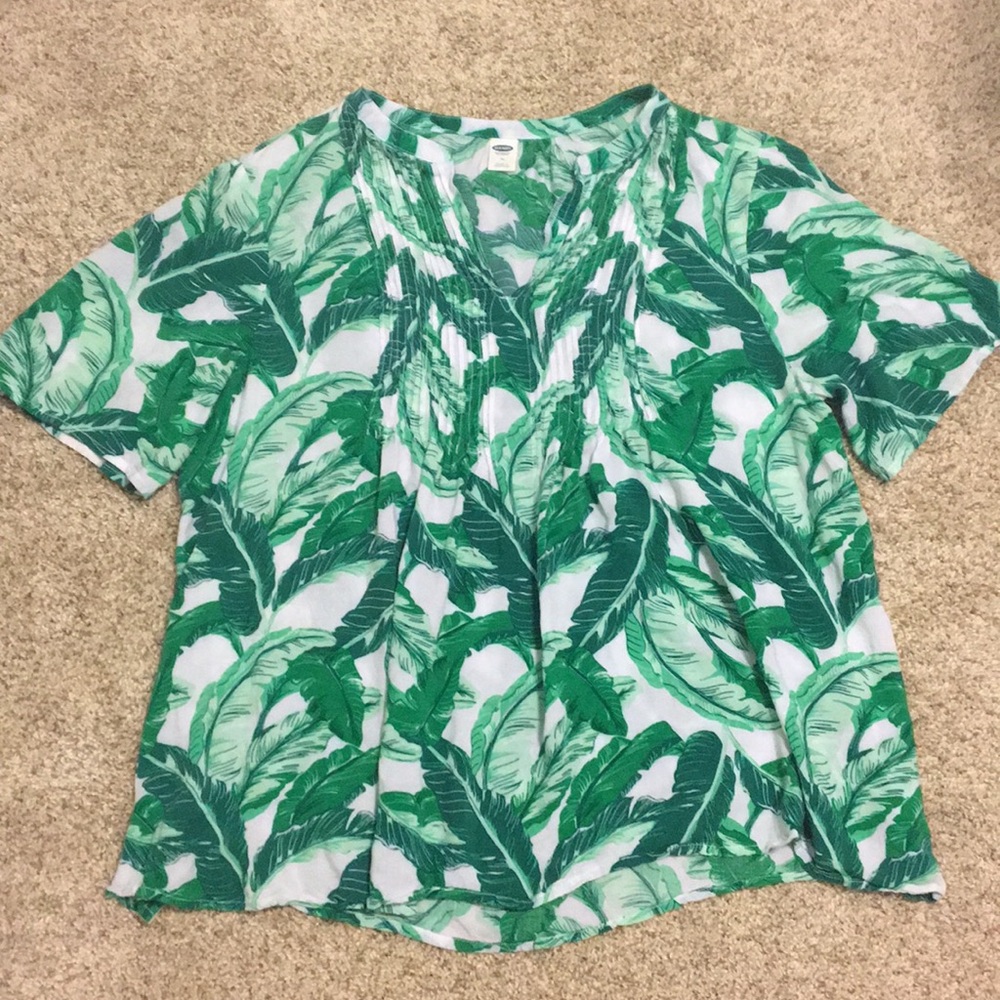 Old Navy Palm Leaf Blouse